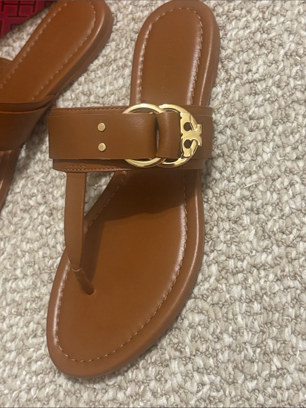 Tory Burch Shelby Thong Leather Sandals